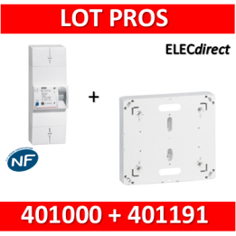 Legrand - Disjoncteur de branchement EDF 15/45A instantané + platine disjoncteur - 401000+401191