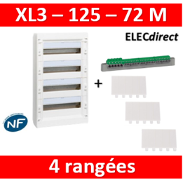 Legrand - Coffret de distribution 72 modules - 4 rangées de 18M - XL3 125 - 401614