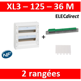Legrand - Coffret de distribution 36 modules - 2 rangées de 18M - XL3 125 - 401612