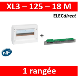 Legrand - Coffret de distribution 18 modules - 1 rangée de 18M - XL3 125 - 401611