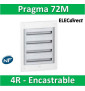 Schneider - Coffret électrique PRAGMA - encastré - 72 modules - 4 rangées de 18M - PRA32418