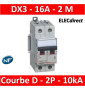 Legrand - Disjoncteur bipolaire DX3 16A - 10kA - courbe D - 408015