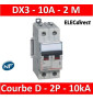 Legrand - Disjoncteur bipolaire DX3 10A - 10kA - courbe D - 408014