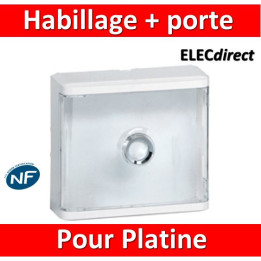 Legrand - Habillage + porte transparente pour platines de branchement Drivia - 401188