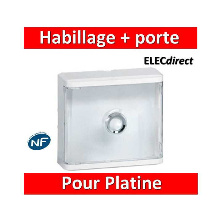Legrand - Habillage + porte transparente pour platines de branchement Drivia - 401188