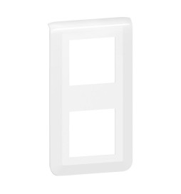 Legrand - Plaque de finition Verticale Mosaic pour 2x2 modules blanc - EU - Réf : 277822L