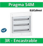 Schneider - Coffret électrique PRAGMA - encastré - 54 modules - 3 rangées de 18M - PRA32318