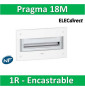 Schneider - Coffret électrique PRAGMA - encastré - 18 modules - 1 rangée de 18M - PRA32118