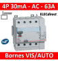 LEGRAND - Inter différentiel DX3-ID 4P 63A - 30mA - AC - Départ Haut - 5M - Réf : 411653