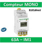 Schneider - Compteur d'énergie 230V - MONO IM1 - 63A - A9MEM2100- Acti 9