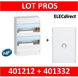Legrand - LOT  - Coffret DRIVIA 26 Modules + porte - 401212+401332