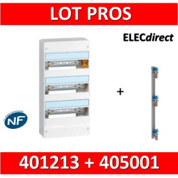 Legrand - LOT  - Coffret DRIVIA 39 Modules + peigne vertical - 401213+405001