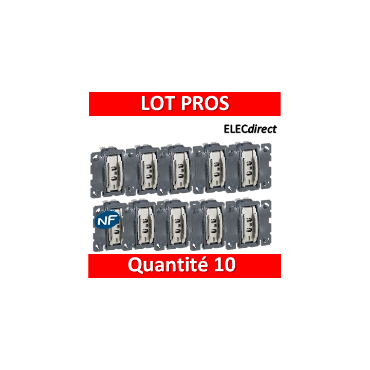 Legrand Céliane - Mécanisme LOT  - Va et vient 10A - 067001x10
