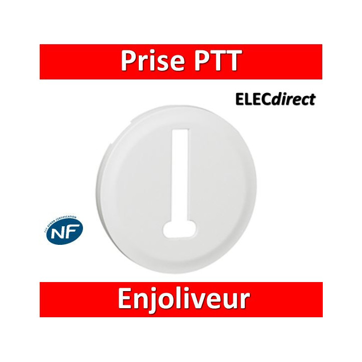 Legrand Céliane - Enjoliveur PTT blanc - 068238