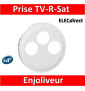 Legrand Céliane - Enjoliveur TV-R-Sat blanc - 068285