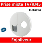Legrand Céliane - Enjoliveur Prise mixte TV/RJ45 - 068239
