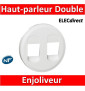 Legrand Céliane - Enjoliveur Double Prise Haut-parleur blanc - 068212