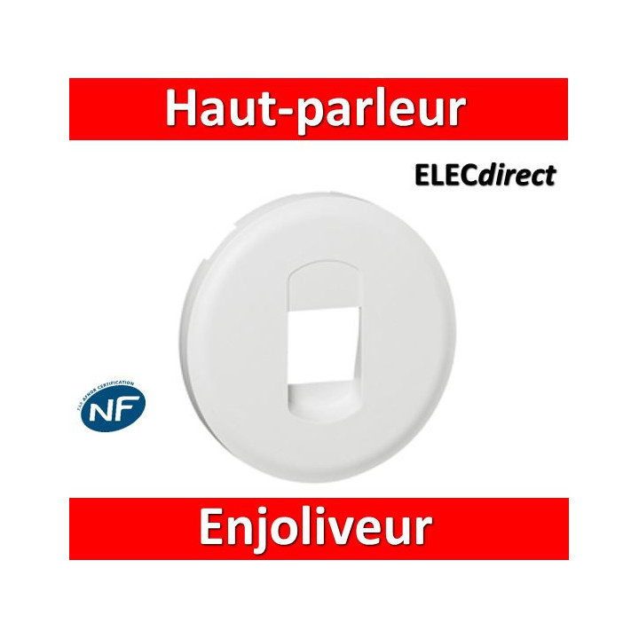 Legrand Céliane - Enjoliveur Prise Haut-parleur blanc - 068211
