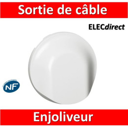 Legrand Céliane - Enjoliveur Sortie de câble blanc - 068141