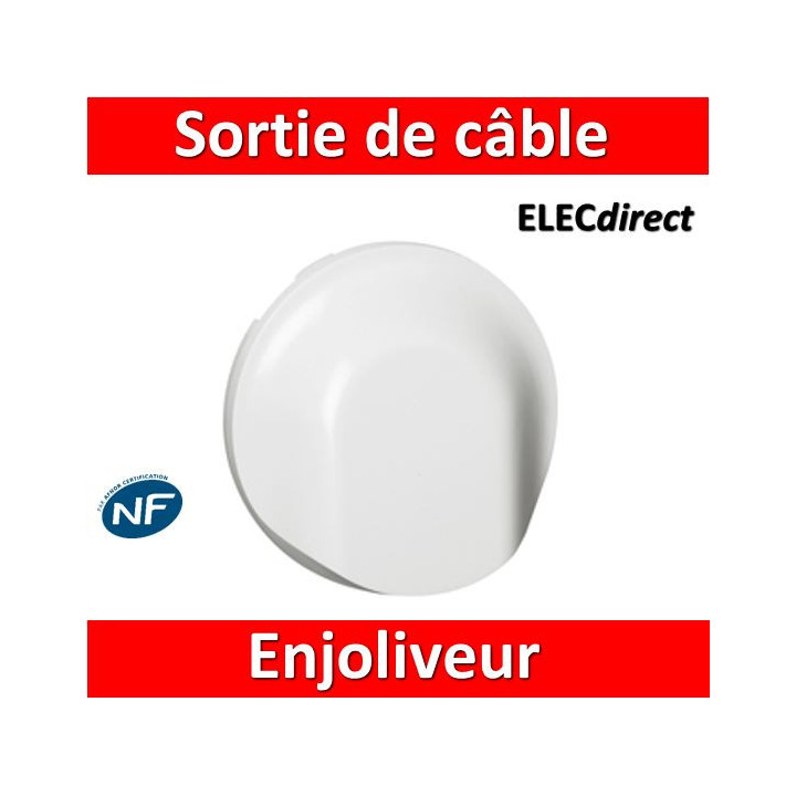 Legrand Céliane - Enjoliveur Sortie de câble blanc - 068141