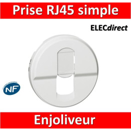 Legrand Céliane - Enjoliveur RJ45 blanc - 068251