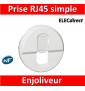 Legrand Céliane - Enjoliveur RJ45 blanc - 068251