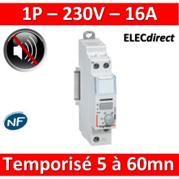 Legrand - Télérupteur CX3 silencieux et temporisé 1P - 16A - 1F - 412401