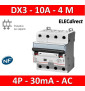 LEGRAND - Disjoncteur Différentiel  DX3  4P - 10A - 30MA - AC - 411185