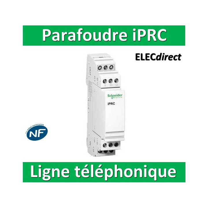 Schneider - Parafoudre pour lignes téléphoniques iPRC NF - A9L16337