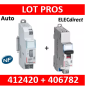 Legrand - Télérupteur CX3 - Unipolaire 16A - 230V - AUTO + DPN 10A - 412420+406782