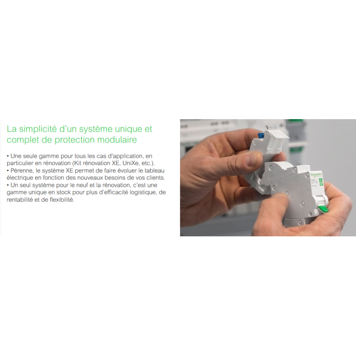 Schneider - Répartiteur RESI9 XE 16pas 8 M sans connecteur -Réf : R9EXHS08