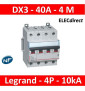 Legrand - DX3 - Disjoncteur 40A - 4P - 10kA - courbe C - Réf : 407902