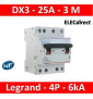 Legrand - Disjoncteur 4P DX3 - 25A - 6kA - courbe C - 406912
