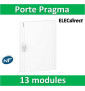 Schneider - Porte opaque blanche coffret PRAGMA IP40/IK09 - 1 rangée de 13 modules - 13M - PRA16113