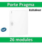 Schneider - Porte opaque blanche coffret PRAGMA IP40/IK09 - 2 rangées  de 13 modules - 26M - PRA16213