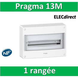 Schneider - Coffret électrique PRAGMA 13 modules - 1 rangée de 13M - PRA13651