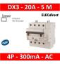 LEGRAND - Disjoncteur différentiel DX3 4P - 20A - 300ma - AC - Réf : 411217