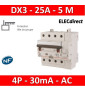 LEGRAND - Disjoncteur différentiel DX3 4P - 25A - 30ma - AC - 411199