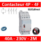 Legrand - Contacteur de puissance 4P bobine 230V silencieux - 25A - 4F - 2M - 412561