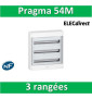 Schneider - Coffret électrique PRAGMA 54 modules - 3 rangées de 18M - PRA13753