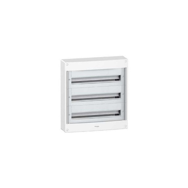 Schneider - Coffret électrique PRAGMA 54 modules - 3 rangées de 18M - PRA13753