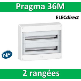 Schneider - Coffret électrique PRAGMA 36 modules - 2 rangées de 18M - PRA13752