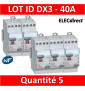 LEGRAND - LOT de 5 inter différentiels DX3 - ID 2x40A - 30mA AC - 411611 X 5