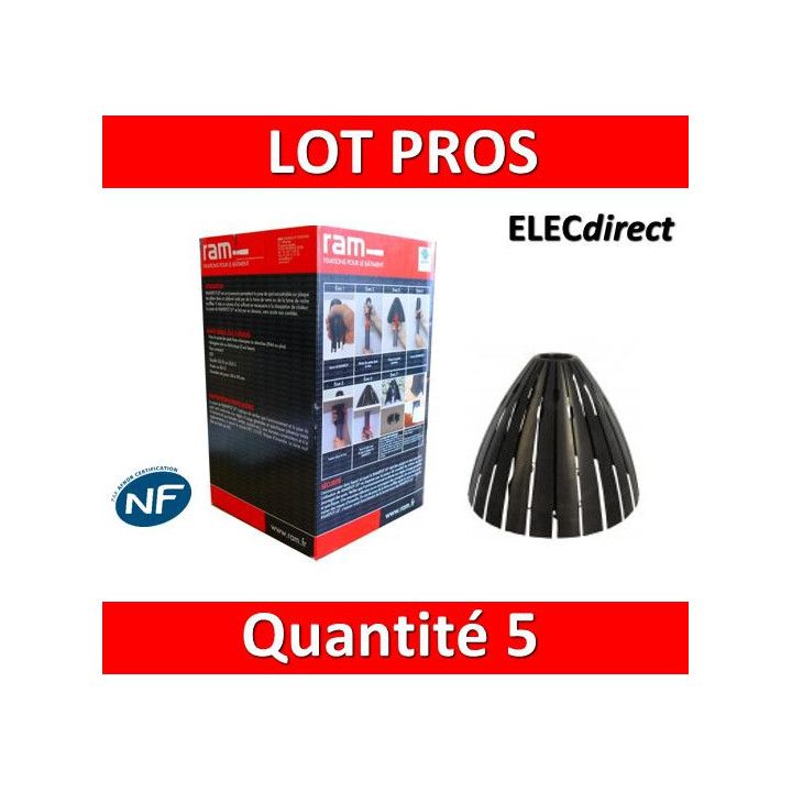 Ramspot - Boîte de 5 Protecteurs de spot pour laine soufflée - 59205 x5