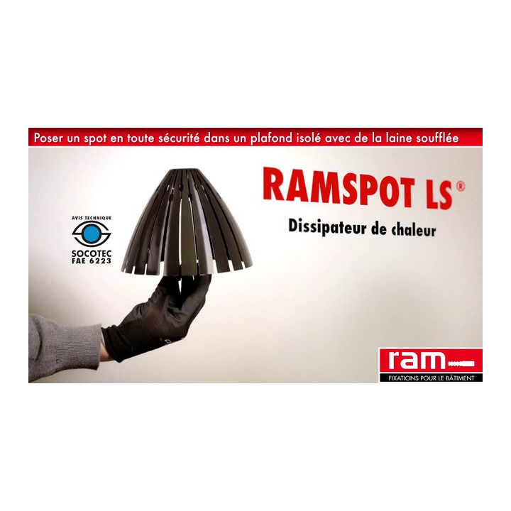 Ramspot - Boîte de 5 Protecteurs de spot pour laine soufflée - 59205 x5