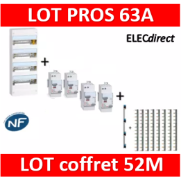 Legrand - Lot - largeur 250mm - tableau 52M DRIVIA - 401214 + 411650(x3) + 411651 + 405002 + 404926(x8)