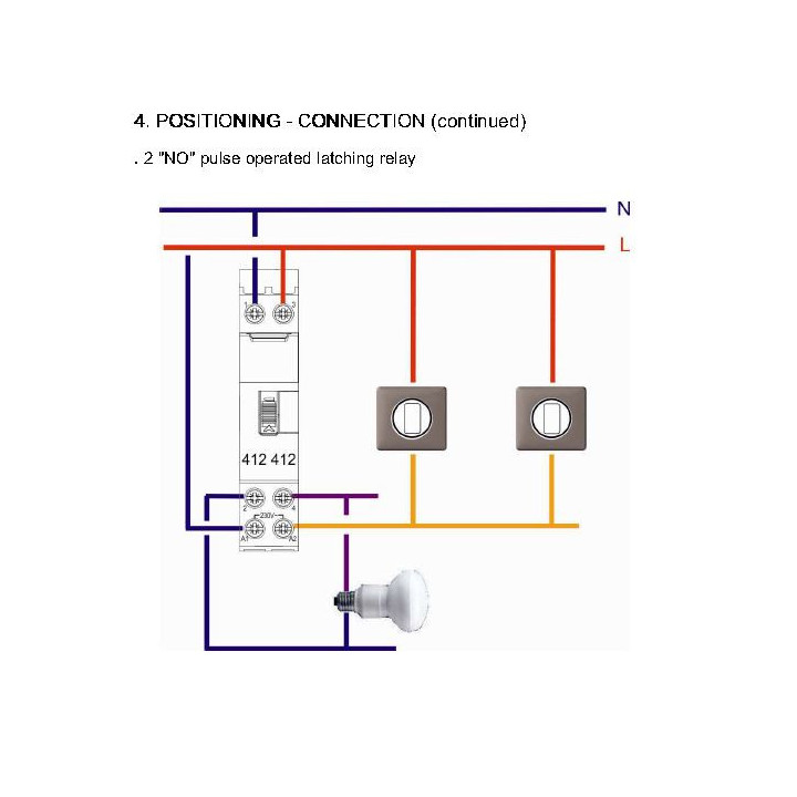 Legrand - Télérupteur CX3 - VIS - Bipolaire 16A - 230V - Réf : 412412