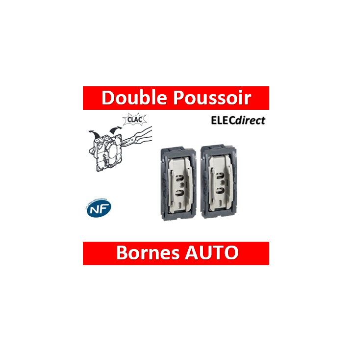 Legrand Céliane - Mécanisme Double poussoir 10A - Réf : 067031 X 2