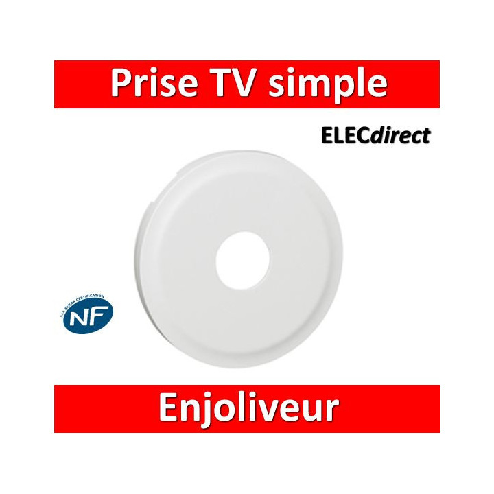 Legrand Céliane - Enjoliveur TV blanc - 068282