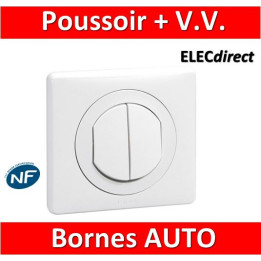 Legrand Céliane - Poussoir + va et vient complet blanc 1 poste